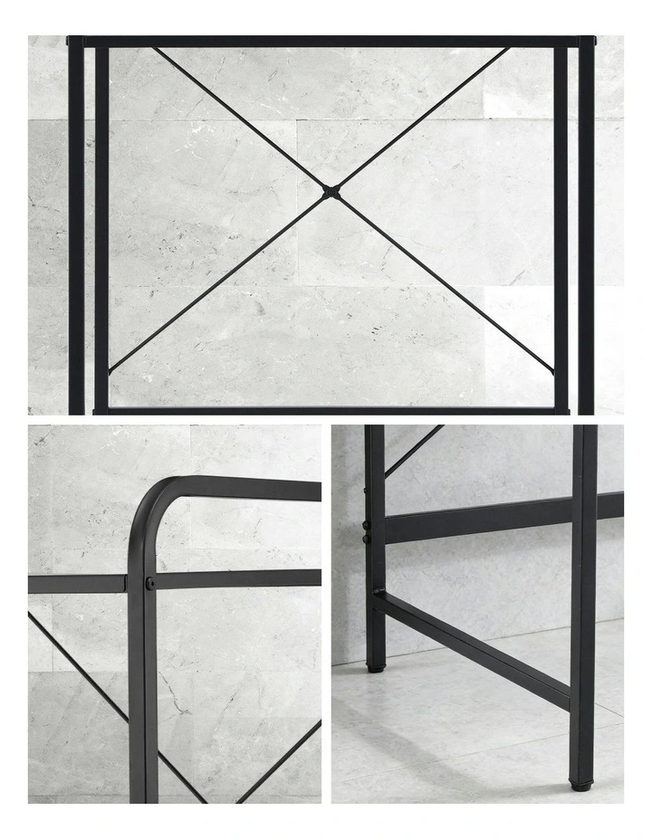 Bathroom Storage Shelf Over Washing Machine Toilet 3 Tier in Black image 7