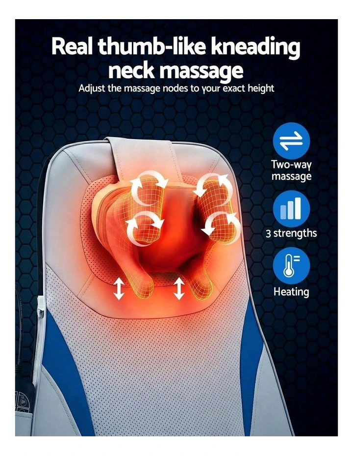 Full Back 3D Kneading Heating Massage Cushion image 6