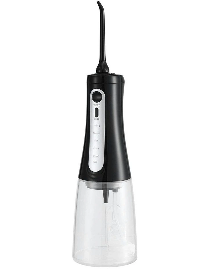 Cordless Water Flosser Dental Oral Irrigator in Black image 1
