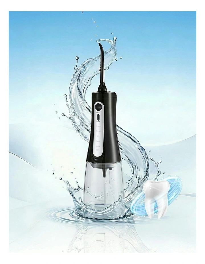 Cordless Water Flosser Dental Oral Irrigator in Black image 3