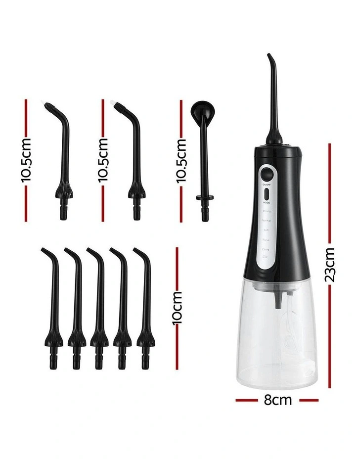 Cordless Water Flosser Dental Oral Irrigator in Black image 4