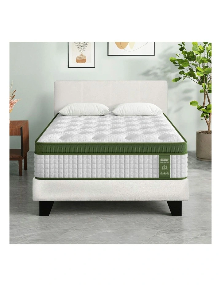BedStory Medium Single Bed Frame Mattres in White image 3