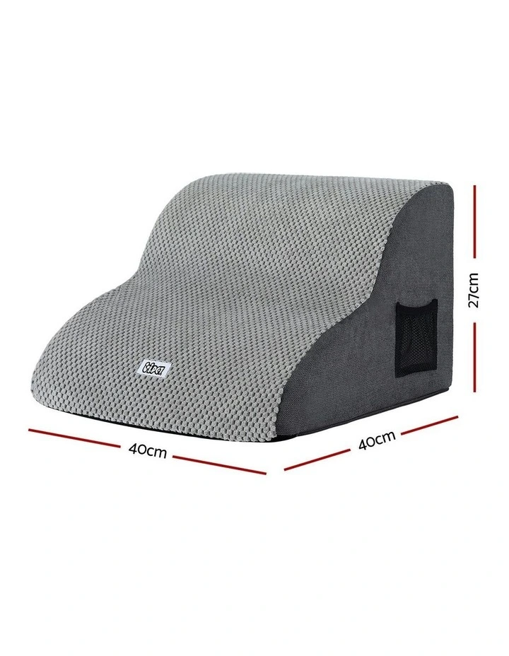 2 Steps Dog And Cat Ramp Pet Stairs in Grey image 4