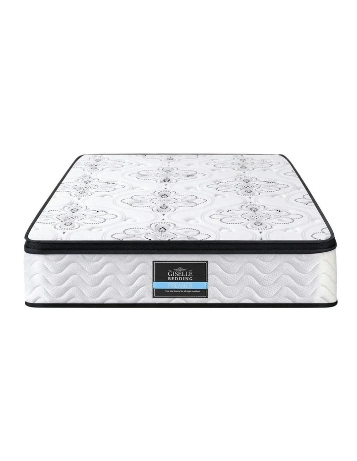 Pocket Spring Medium Firm Foam Euro Top King Single Mattress 30cm in White image 2