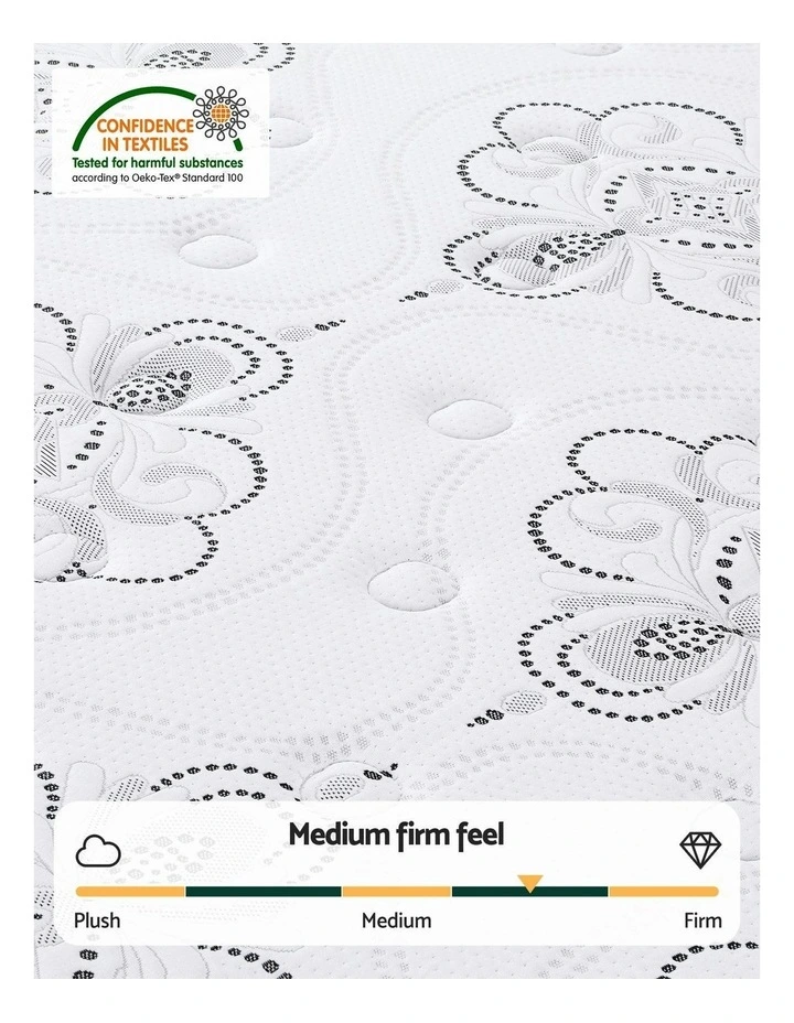 Pocket Spring Medium Firm Foam Euro Top Single Mattress 30cm in White image 7