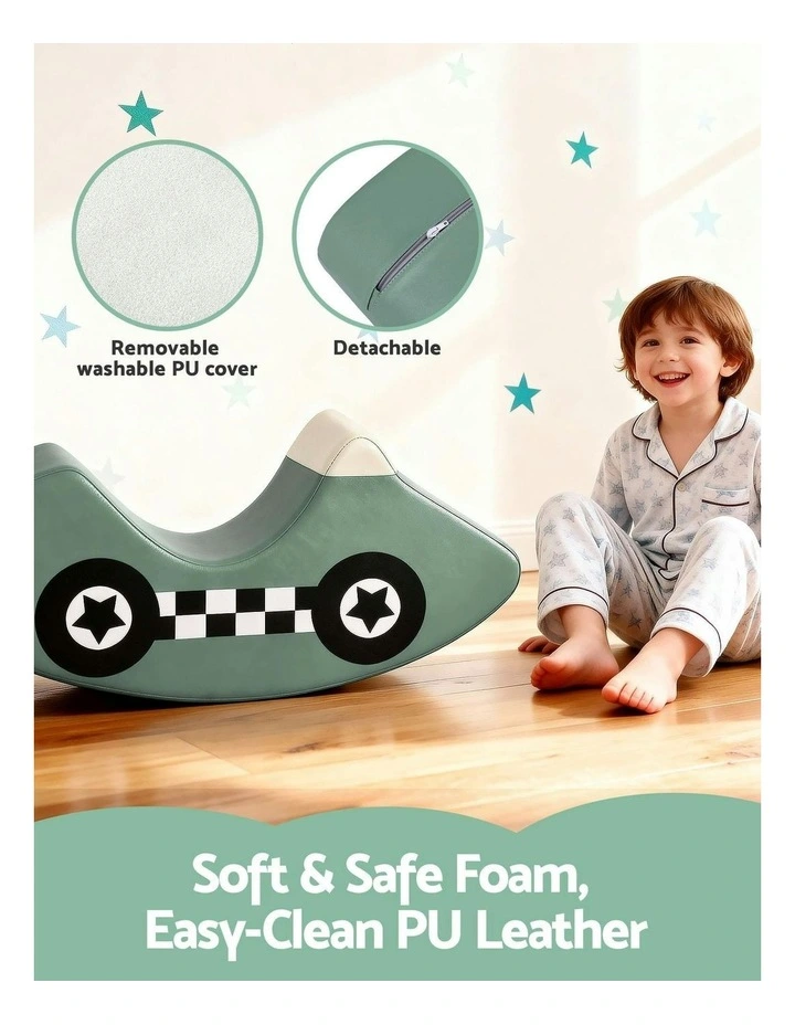 Foam Climbing Blocks Playset in Green image 7