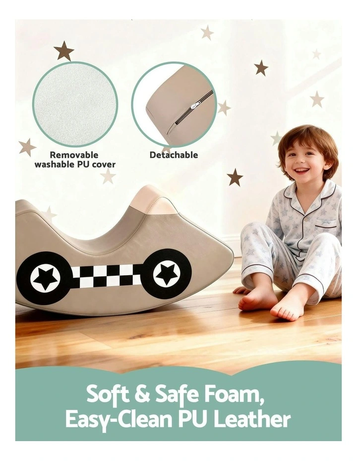 Foam Climbing Blocks Playset in Beige image 7