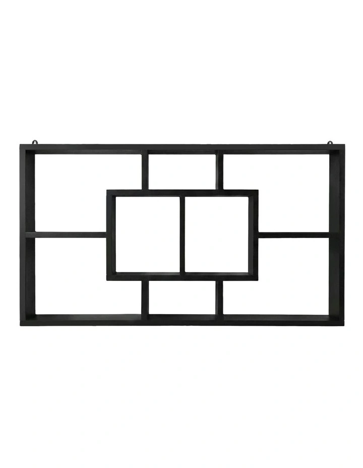 Floating Wall Shelves Bookshelf in Black image 2