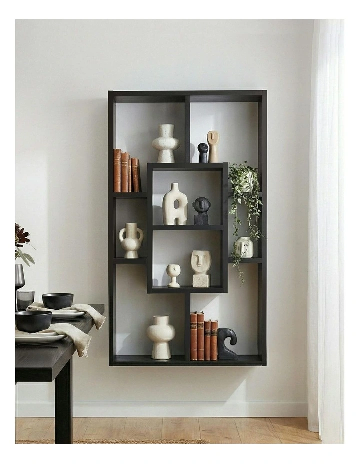 Floating Wall Shelves Bookshelf in Black image 5