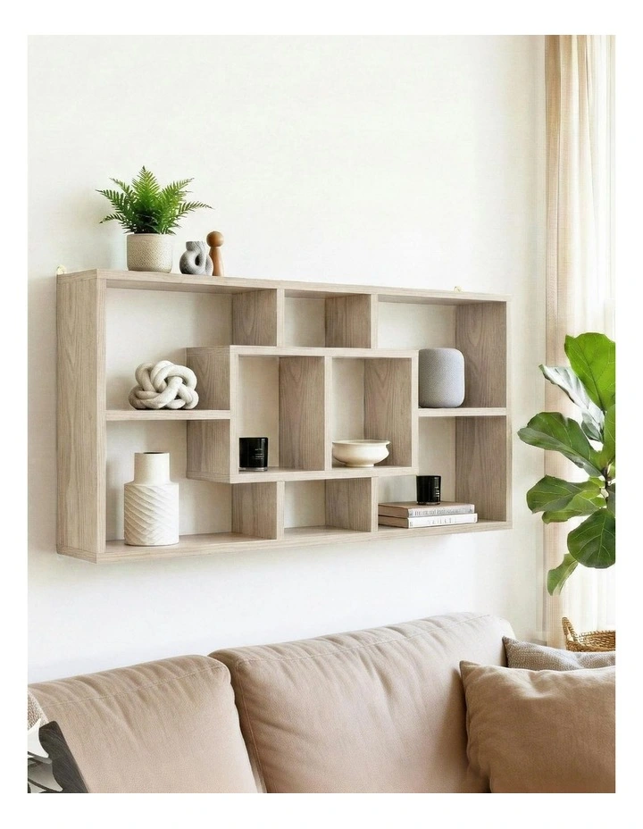 Floating Wall Shelves Bookshelf in Wood image 3