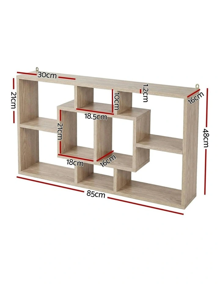 Floating Wall Shelves Bookshelf in Wood image 4