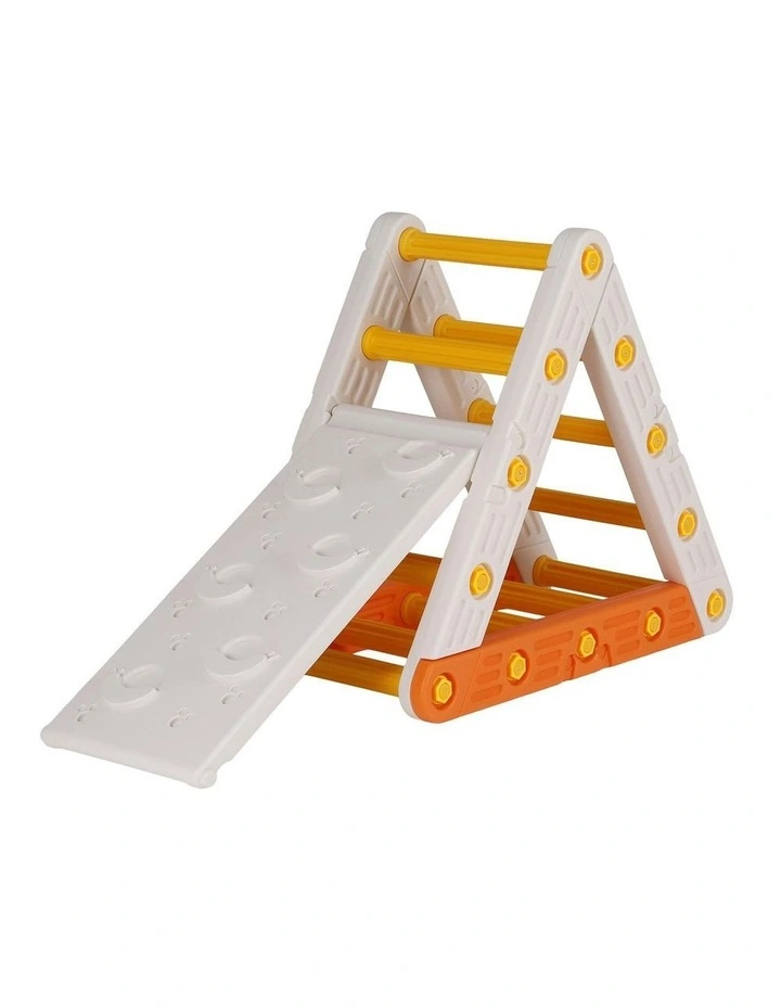 Triangle Climbing Frame Set With Slide in Multi image 2