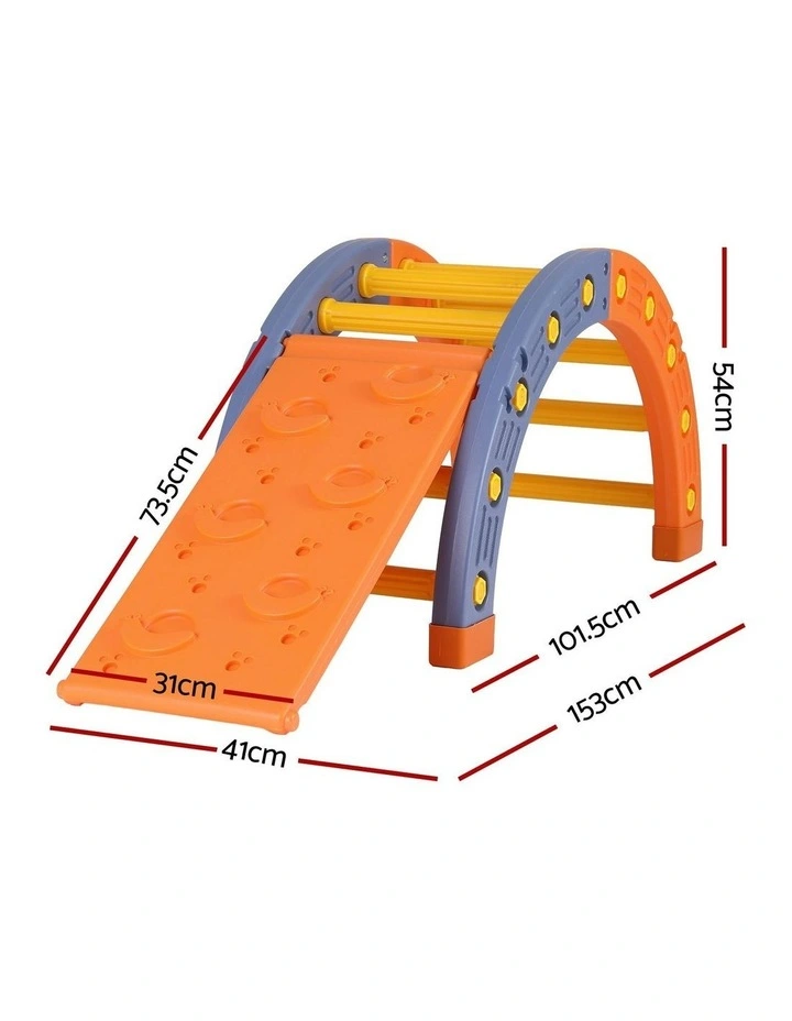Arch Climbing Frame Set With Slide in Multi image 4