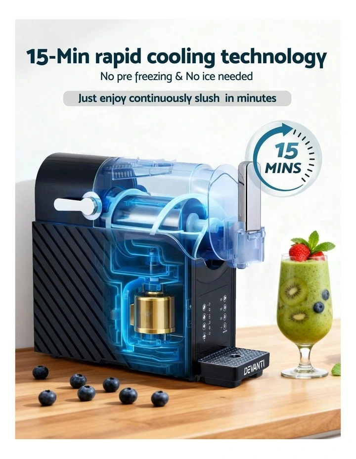 Slushie Frozen Smoothies Milkshakes Machine Maker 1.8L image 5
