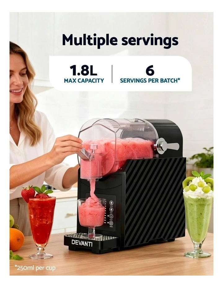 Slushie Frozen Smoothies Milkshakes Machine Maker 1.8L image 7