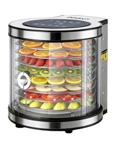 8 Trays Stainless Steel Auto-Rotate 10 Programs 700W Food Dehydrator