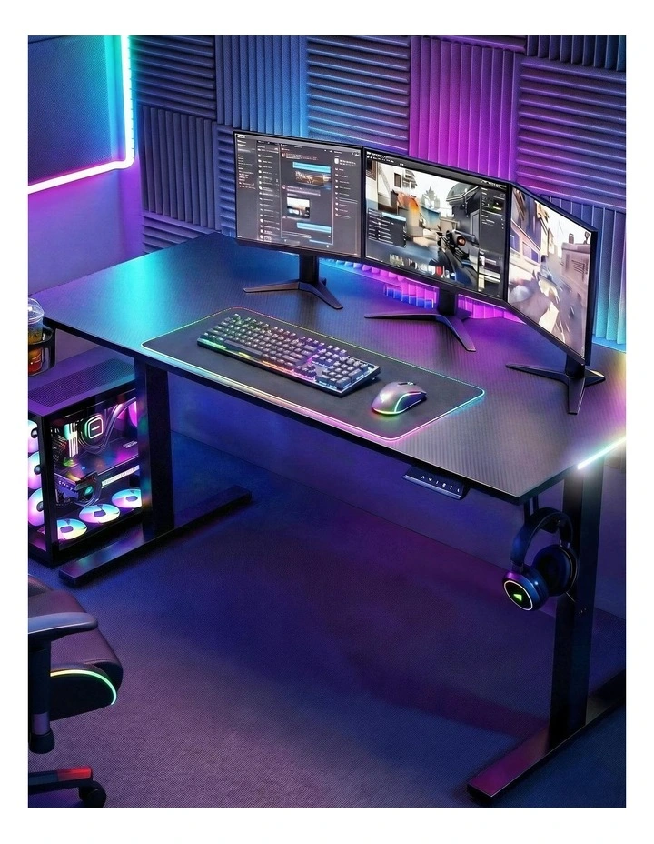 Electric Height Adjustable Gaming Standing Desk 140cm image 3