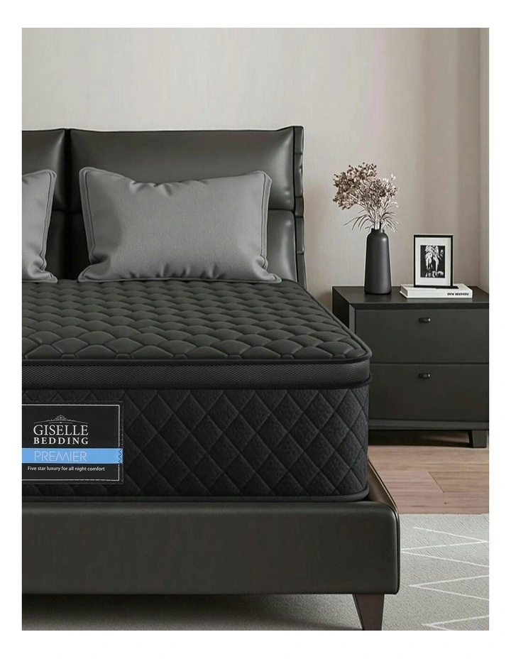 5-Zone Pocket Spring Egg-crate Memory Foam King Mattress 34cm in Black image 3