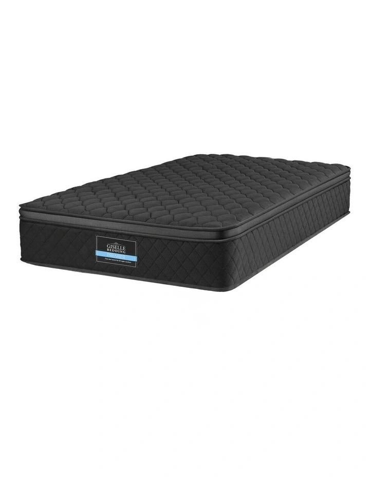 Spring Egg-Crate Memory Foam Mattress 5-Zone Pocket Single 34cm in Black image 2