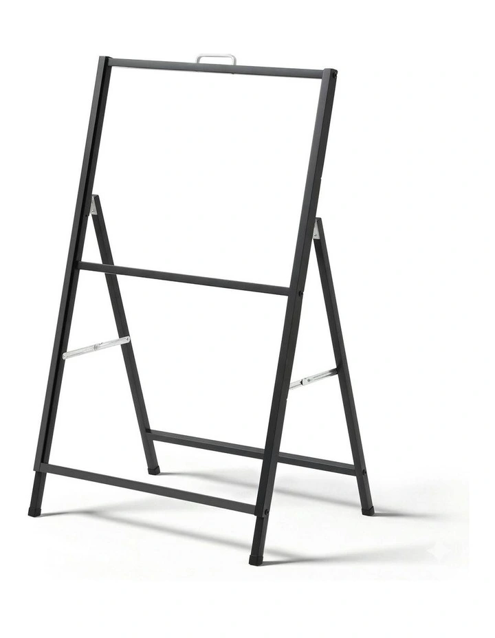 Outdoor Advertising Sided Poster Display Board A1 Frame Sign Stand Single 60x90cm in Black image 1