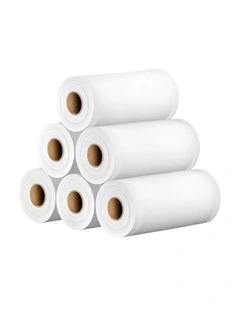 Rolls Food Vacuum Sealer Bags Pack 6 15cmx6m in White