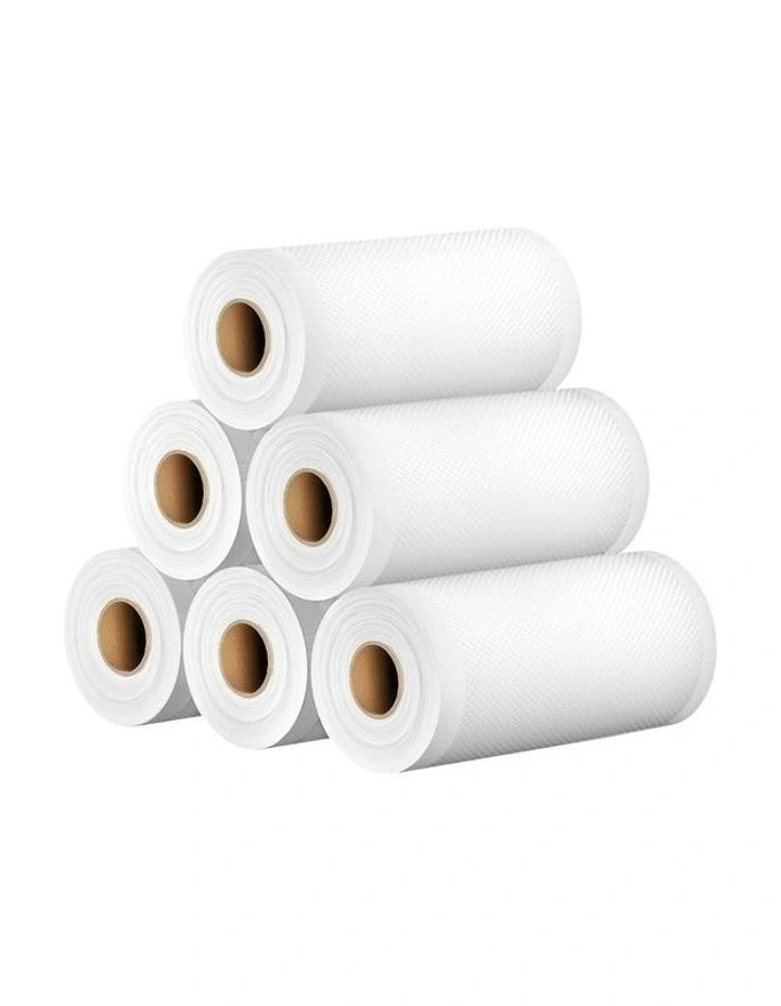 Rolls Food Vacuum Sealer Bags Pack 6 15cmx6m in White image 1
