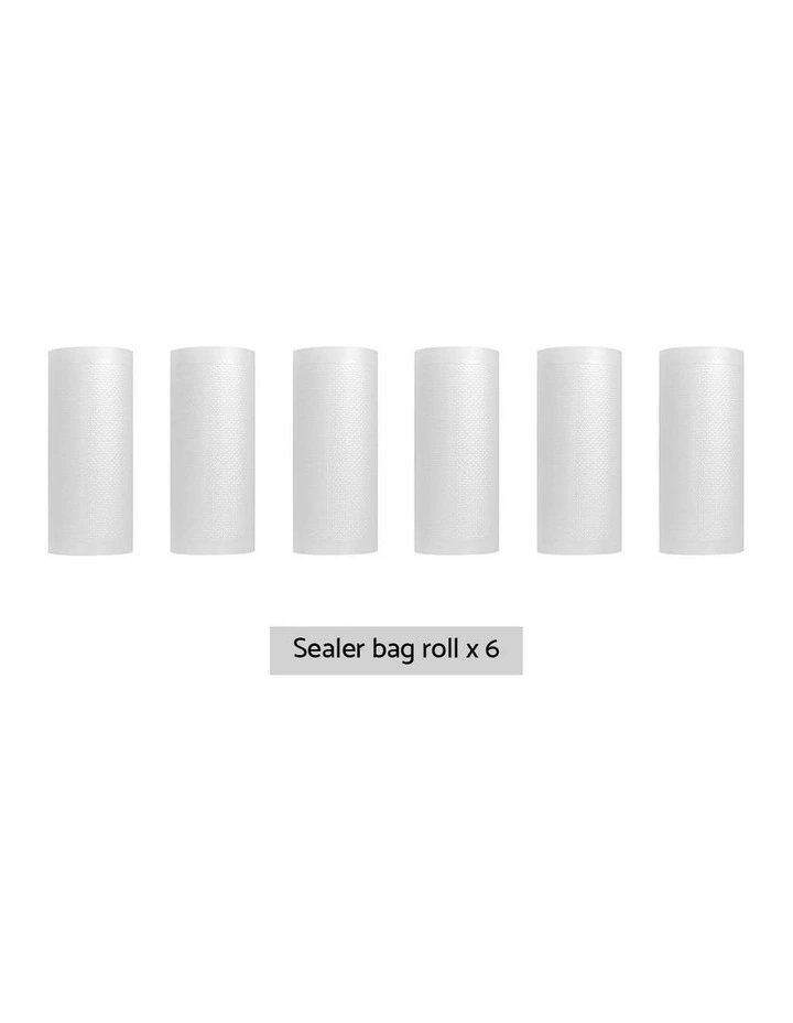 Rolls Food Vacuum Sealer Bags Pack 6 15cmx6m in White image 2