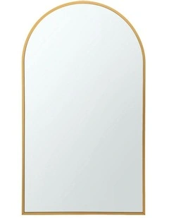 Vanity Makeup Home Decor Arched Wall Mirror 86x50cm in Gold