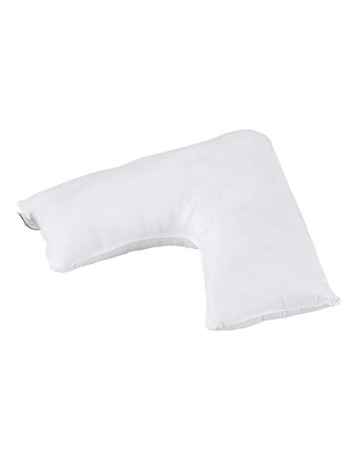Boomerang Nursing Body Cushion V Shape Pillow in White image 1