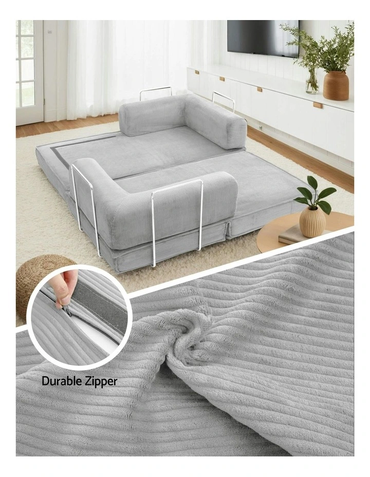 Convertible Folding Sofa Bed in Grey image 7