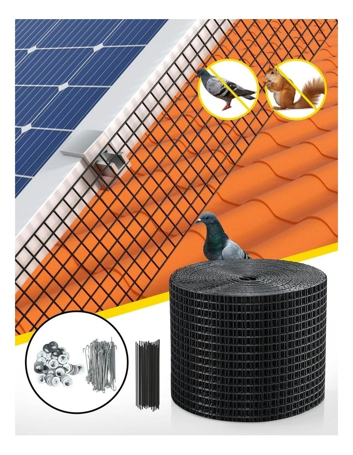 Solar Panel Bird Guard Mesh Critter Guard Roll Kit 20cm x 30m in Black image 3