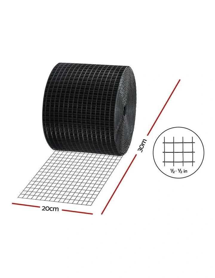 Solar Panel Bird Guard Mesh Critter Guard Roll Kit 20cm x 30m in Black image 4
