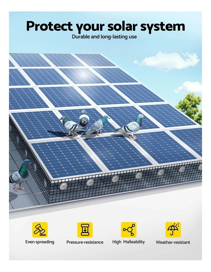 Solar Panel Bird Guard Mesh Critter Guard Roll Kit 20cm x 30m in Black image 5