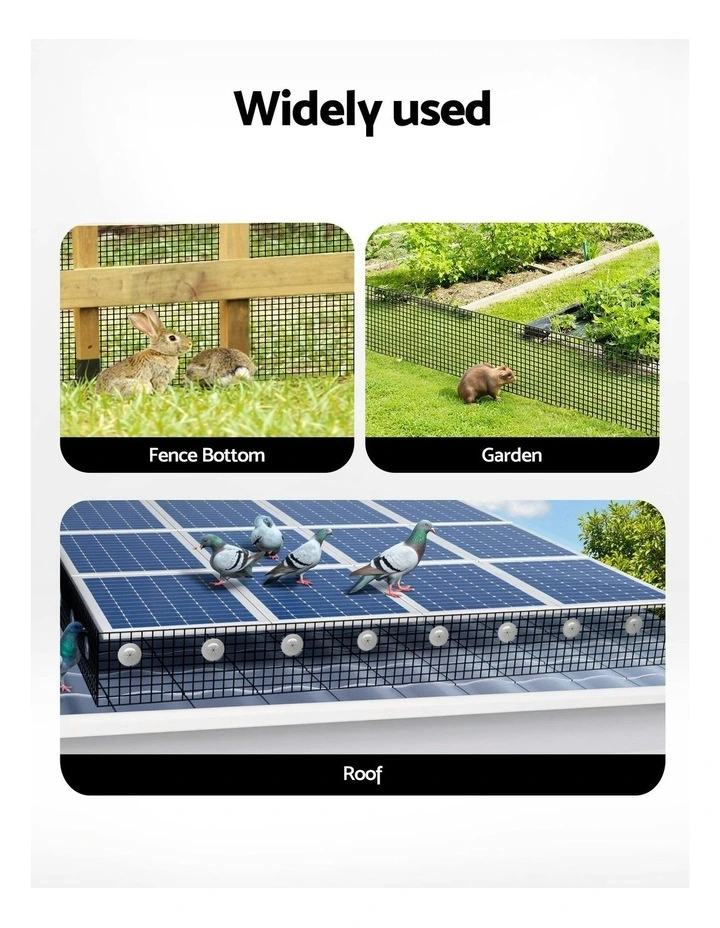 Solar Panel Bird Guard Mesh Critter Guard Roll Kit 20cm x 30m in Black image 7