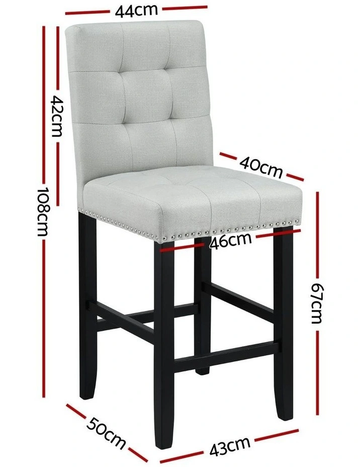 Kitchen Dining Chairs 2x in Grey image 4