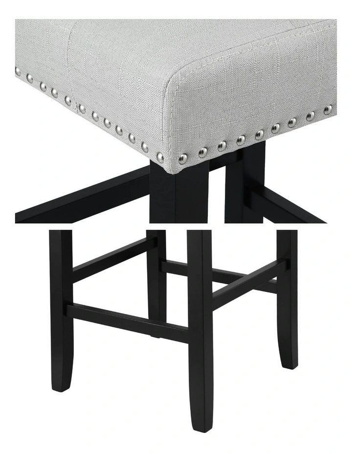 Kitchen Dining Chairs 2x in Grey image 7