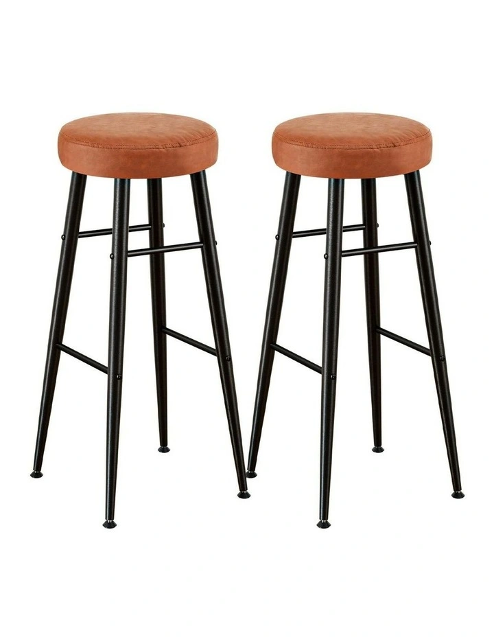 Bar Stools 2x in Brown image 1