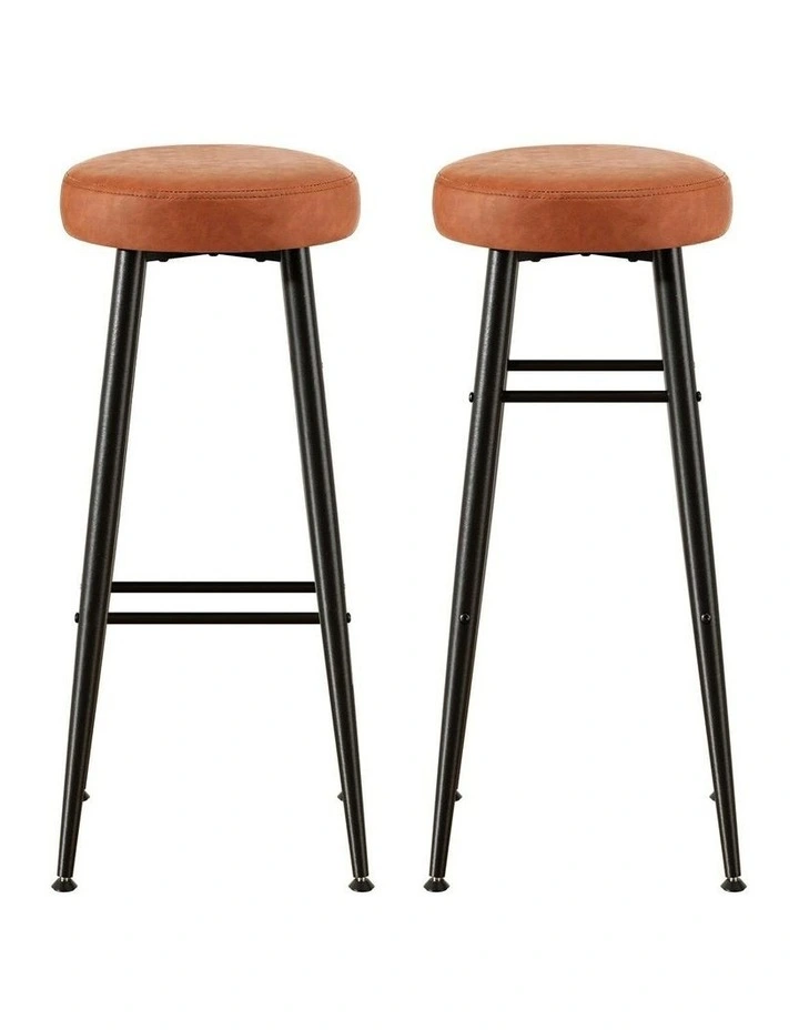 Bar Stools 2x in Brown image 2