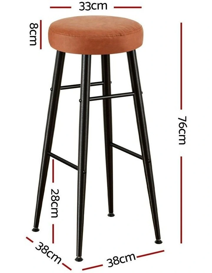 Bar Stools 2x in Brown image 4