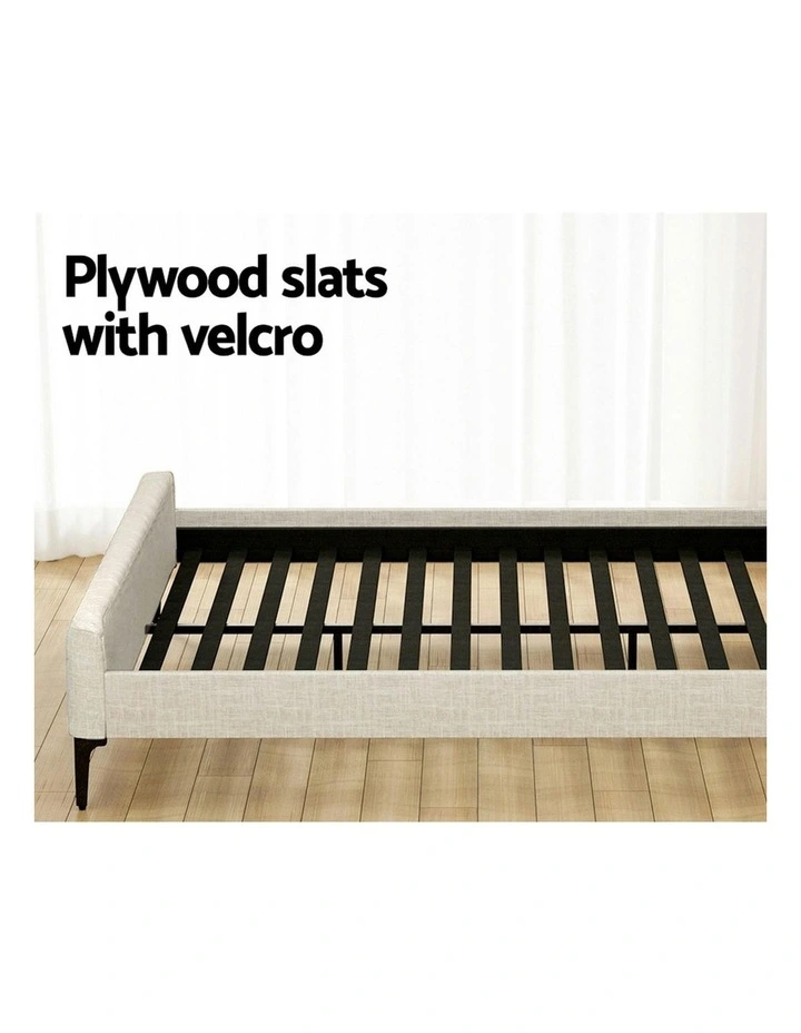 King Bed Frame in White image 6