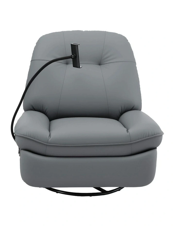 Recliner with USB Ports Rocking Chair in Grey image 2