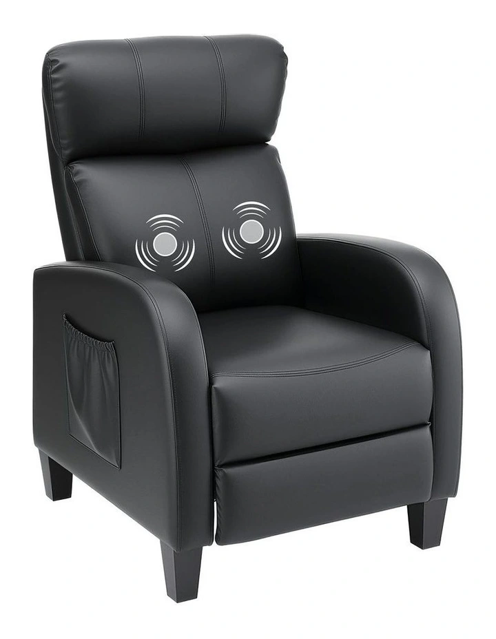 Massage Recliner Chair in Black image 1