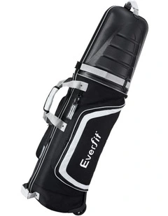 Golf Travel Bags For Airlines With Wheels Golf Clubs Hard Case Foldable in Black