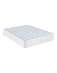 Cooling Mattress Protector Waterproof Deep Pocket Fitted Cover King in White