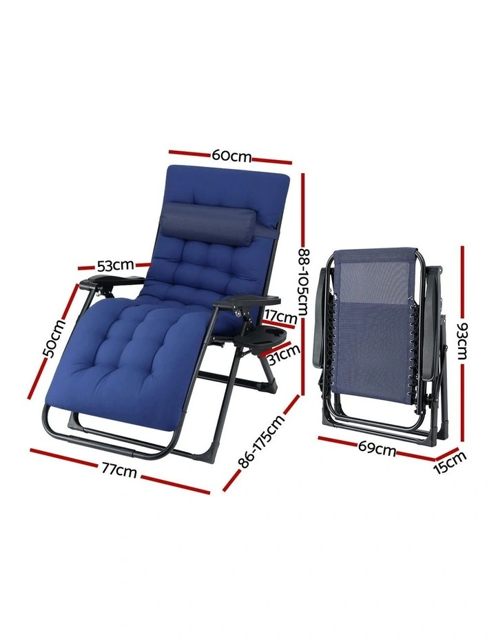 Sun Lounger in Blue image 4