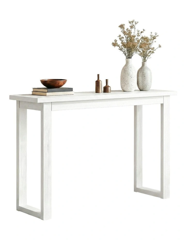 Console Table 110cm in White image 1