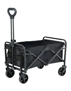 Folding Garden Cart in Black