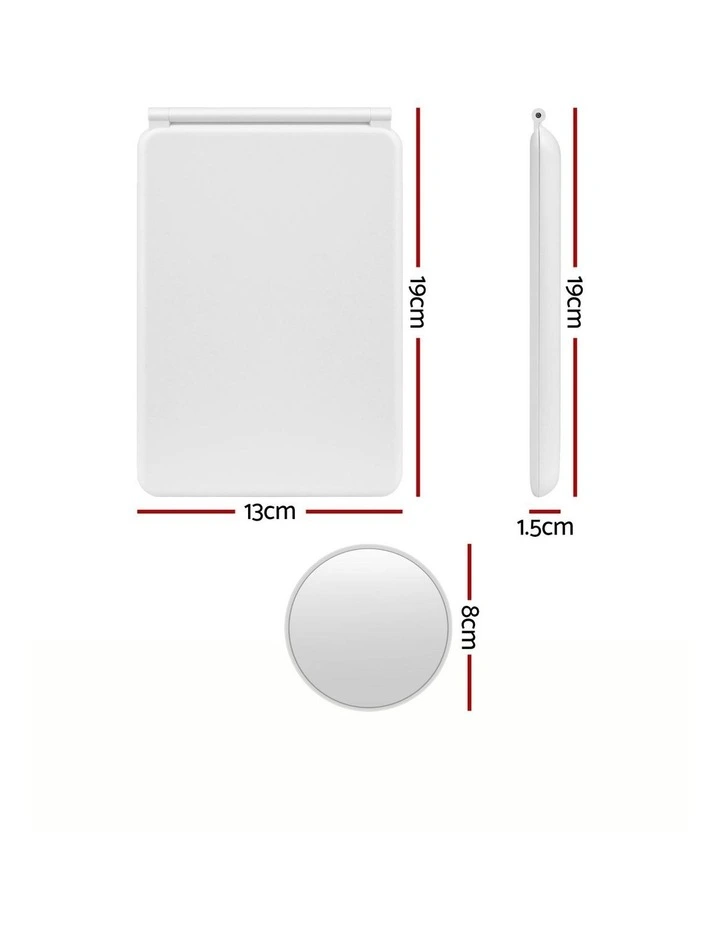 Portable Makeup Mirror with Lights 10x in Magnifier White image 4