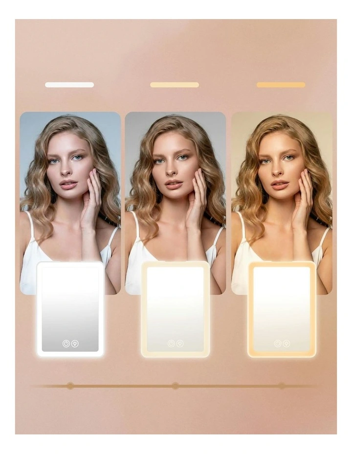 Portable Makeup Mirror with Lights 10x in Magnifier White image 5