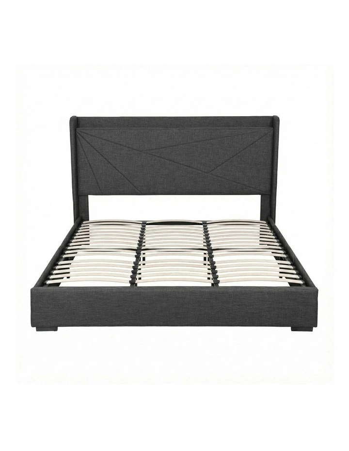 King Bed Frame in Charcoal Grey image 2